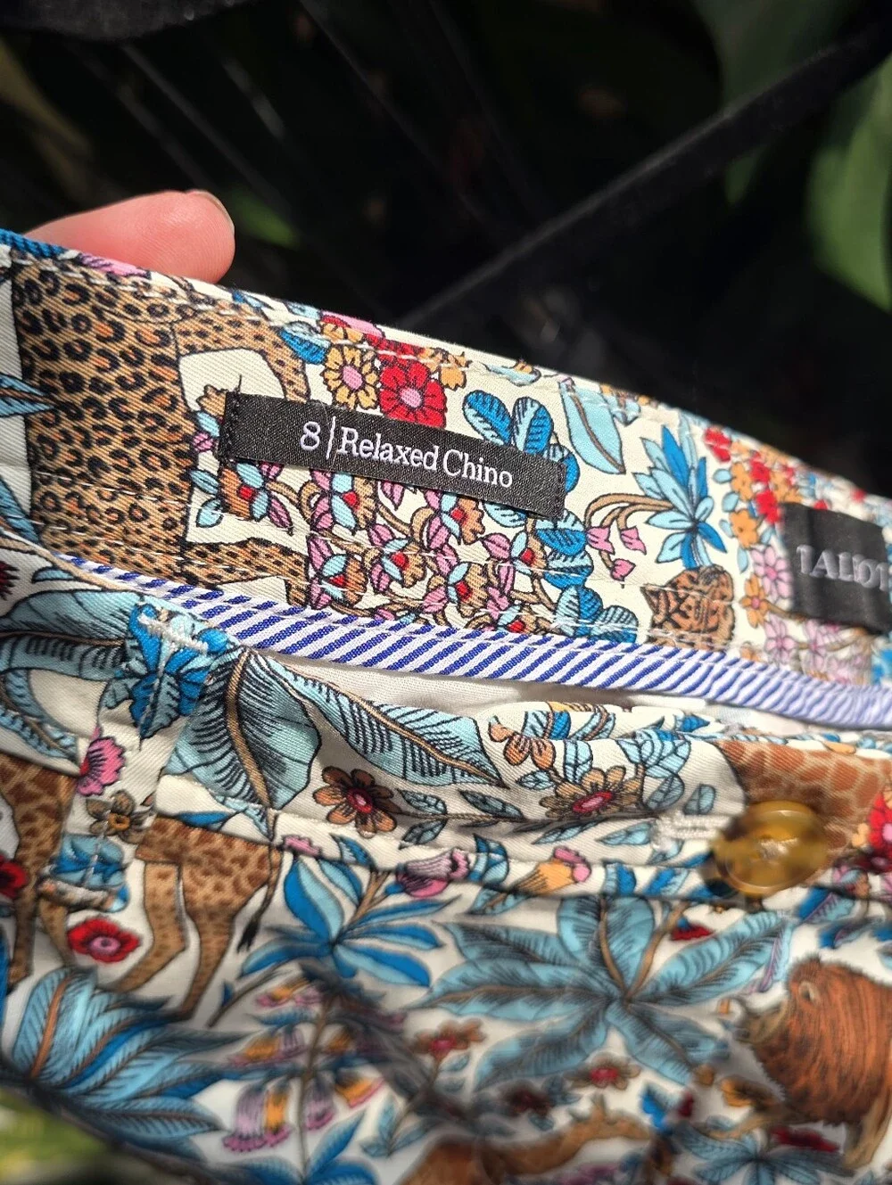 ✨ Talbots Relaxed Chino Pants | Size 8 | Safari Jungle Animal Print